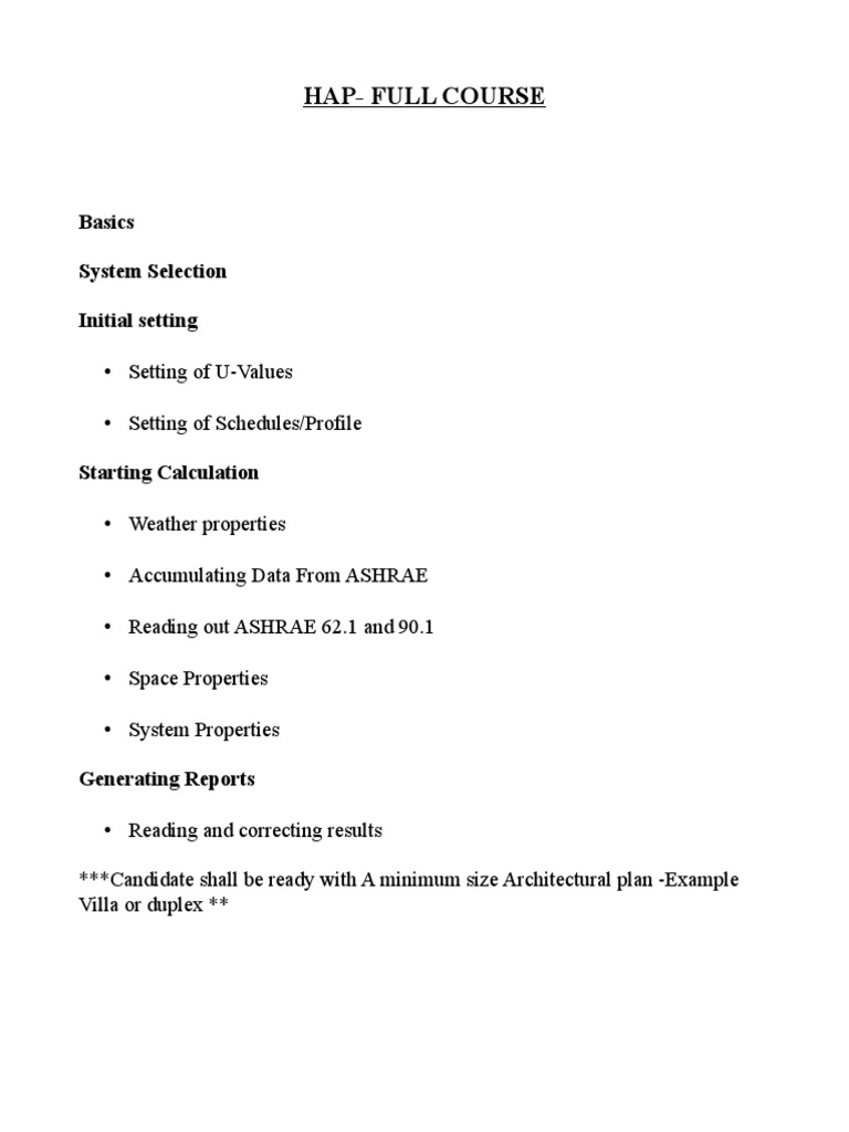 HAP Full Course Overview and Setup | PDF | Computers | Technology ...