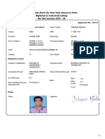 Application Form For One Year Course in Post Diploma in Industrial Safety For The Session 2019 - 20