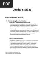 Social Construction of Gender