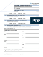 Tüv Rheinland NDT Courses Booking Form 2019