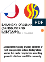 Barangay Ordinance (Sangguniang Kabataan) : Campos - Gallo - Rada - Villanueva