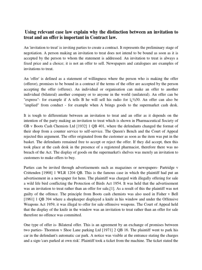 Invitation to treat examples picture