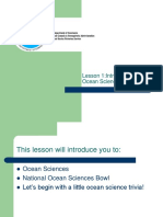 Introduction to Ocean Sciences Lesson