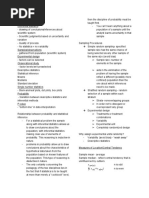 Statistics Notes