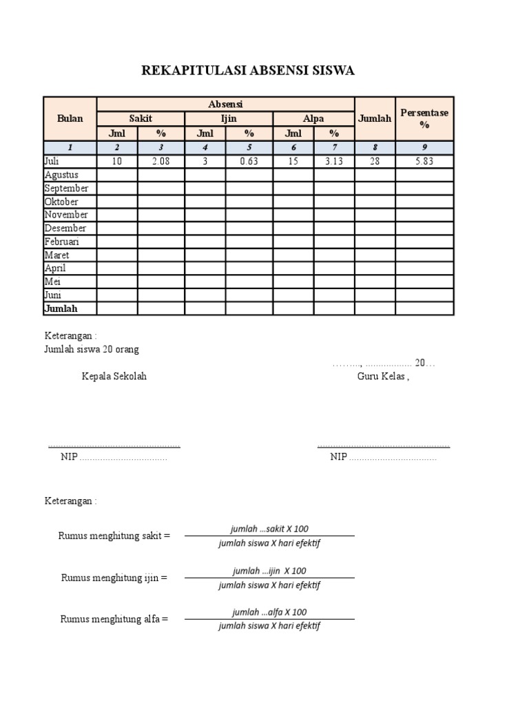 Rumus Menghitung Ansen Siswa  PDF