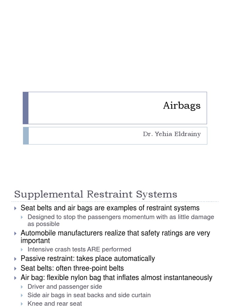 Airbag | PDF | Airbag | Seat Belt