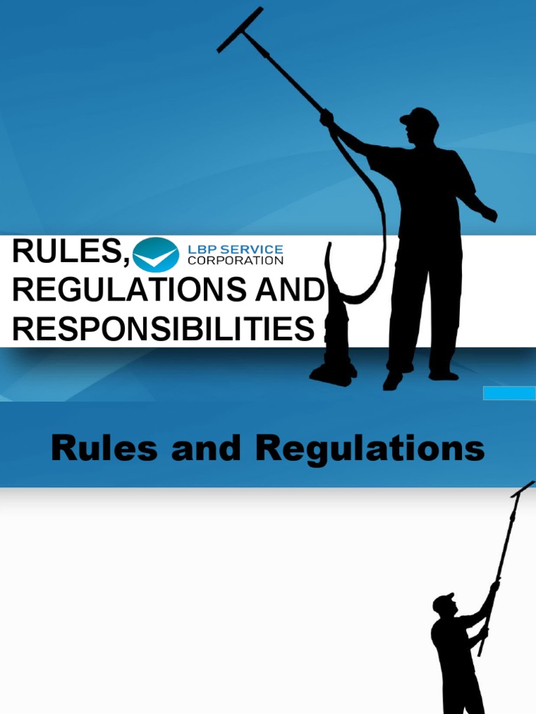 Rules, Regulations and Responsibilities PDF Confidentiality