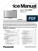 Panasonic Th-L42e5d Chassis La35 Led TV PDF