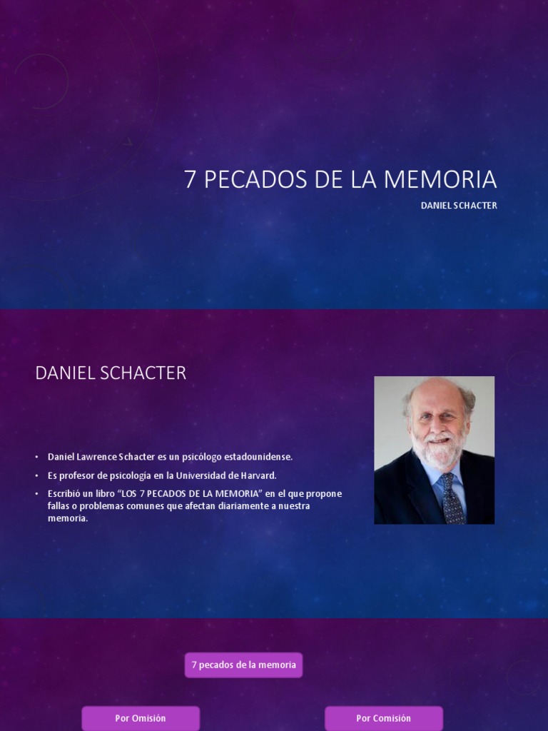 7 Pecados de la Memoria de Schacter | PDF | Memoria | Neurociencia