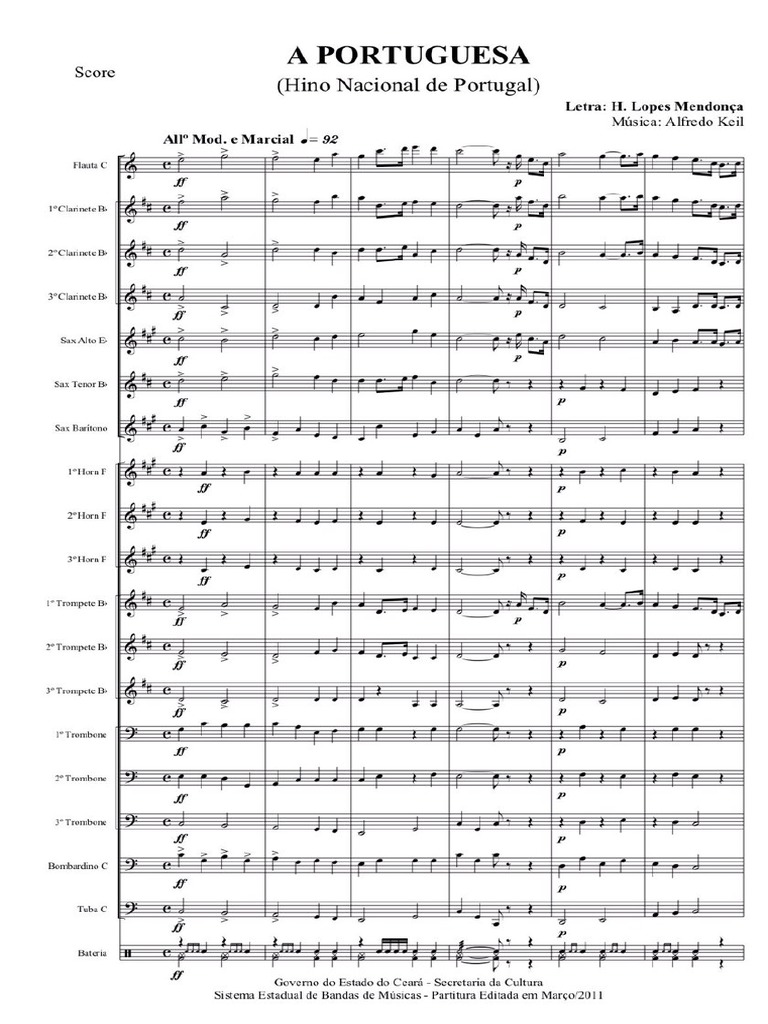 Himno De Portugalletra, Música, Historia Y Significado – BQGCT