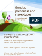 Gender Politeness and Stereotypes