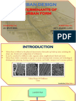 Determinants of Urban Form