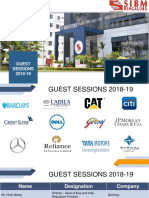 Guest Sessions 2018-19 - SIBM Bengaluru
