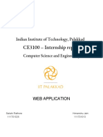 CE3100 - Internship Report: Indian Institute of Technology, Palakkad