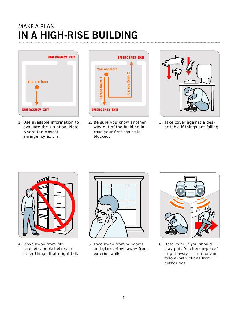 High-Rise Emergency Exit Plan Guide | PDF