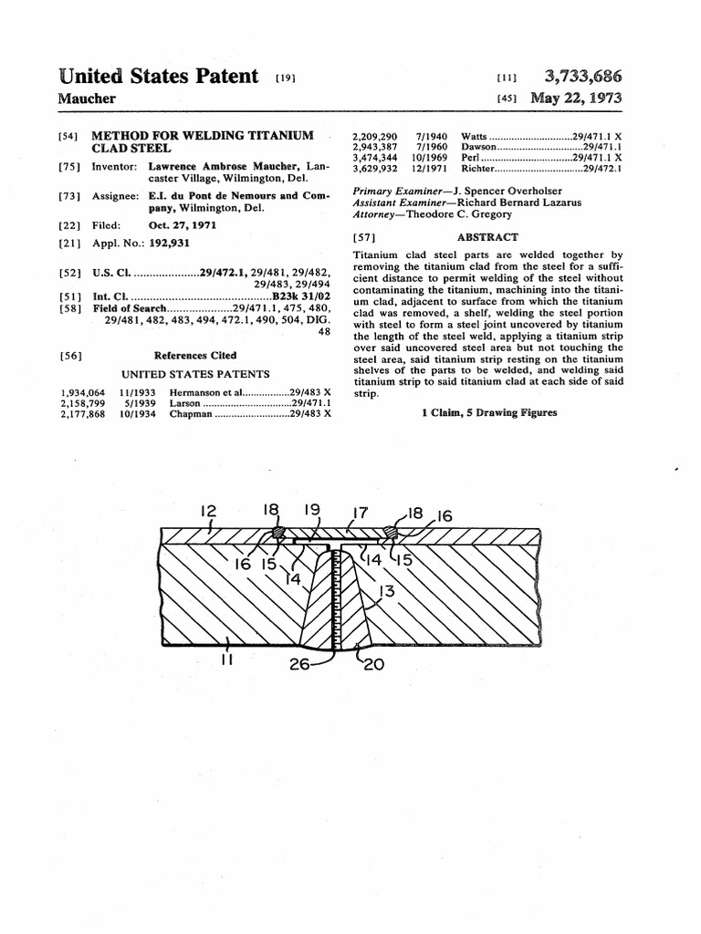 Titanium Cladded Sheet Welding Procedure PDF Titanium Welding