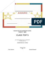 Award Design 2 Editable