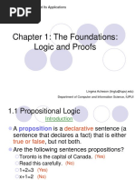 Chapter 1: The Foundations: Logic and Proofs: Discrete Mathematics and Its Applications