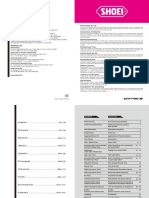 SHOEI GT-Air-II User Manual PDF