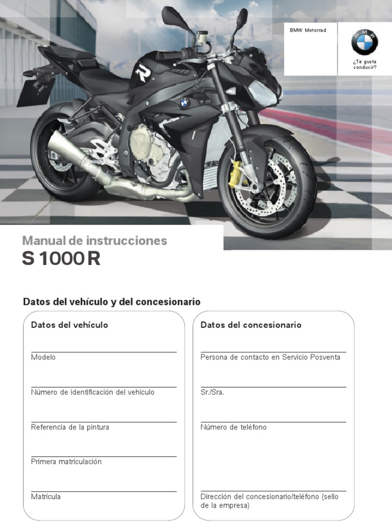 2016 BMW S1000R SERVICE MANUAL PDF visual data 3