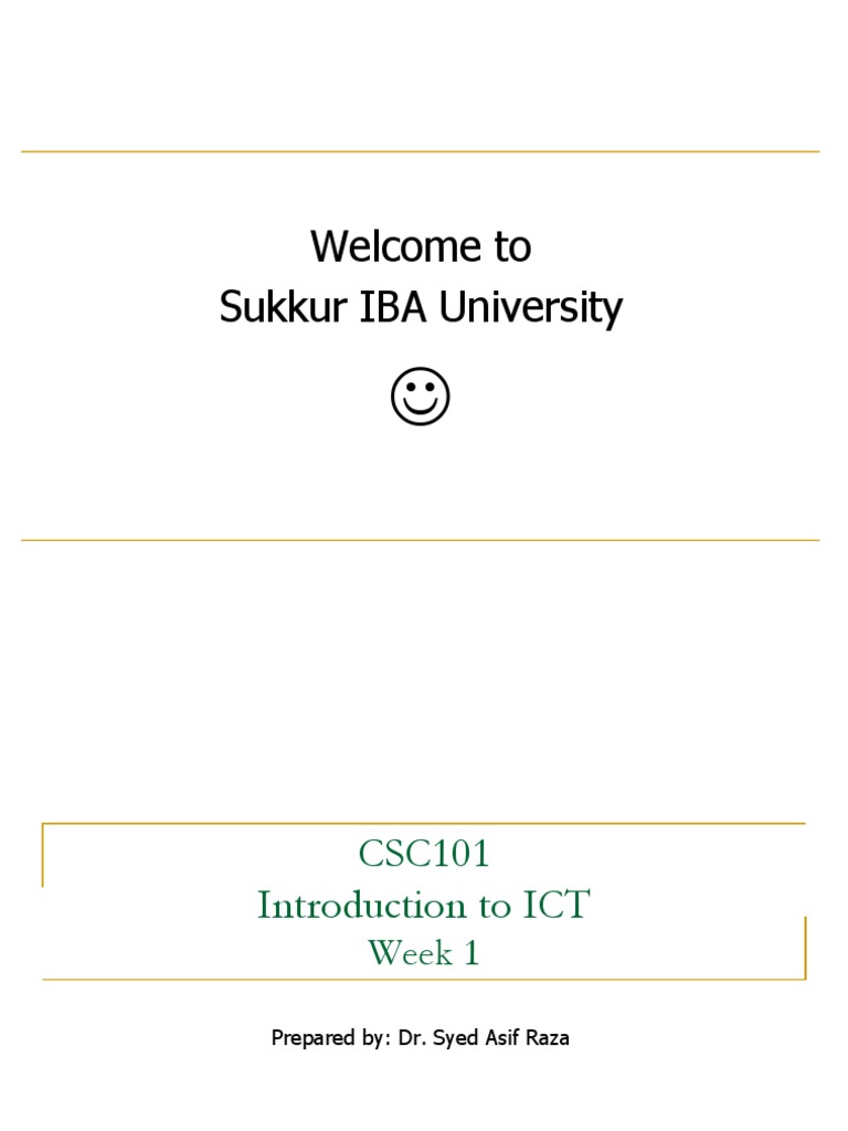 Intro to ICT for CS Students | PDF | Personal Computers | Desktop Computer