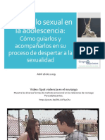 Desarrollo Sexual en La Adolescencia-Claudia Sánchez