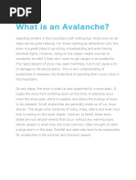 What Is An Avalanche?