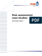 Risk Assessment Case Studies:: Summary Report