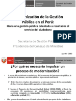 Modernizacion de La Gestion Publica