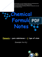 Chemical Formula Notes