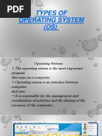 Types of Operating System (OS)