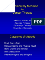 Complementary Medicine in Cancer Therapy