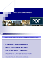 Elaboración presupuestos empresa