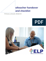 02 Ealing Headteacher Handover Guidance and Checklist 2018-19 Updated