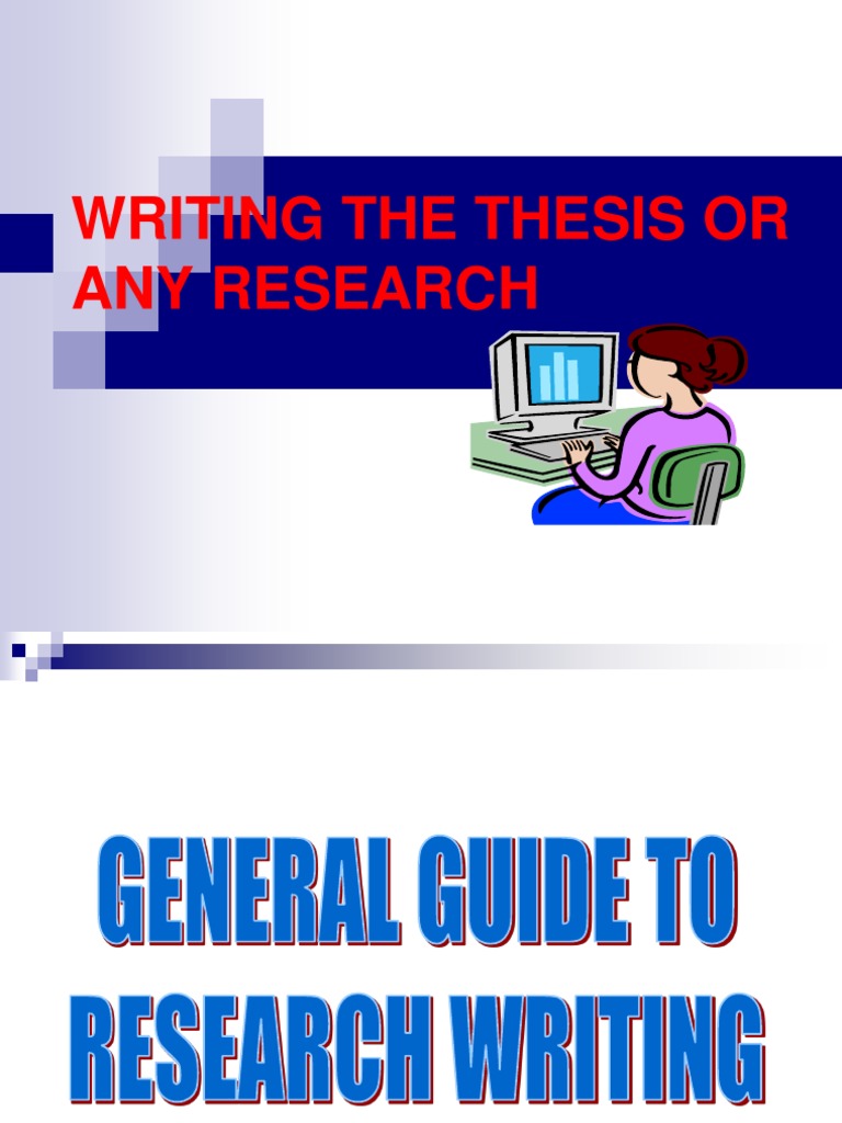 Thesis Writing Guide for Research Papers | PDF | Sampling (Statistics ...