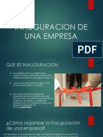 Inauguracion de Una Empresa