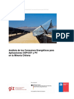 Analisis de Los Consumos Energeticos Para Aplicaciones CSP CST y PV en Mineria Chilena