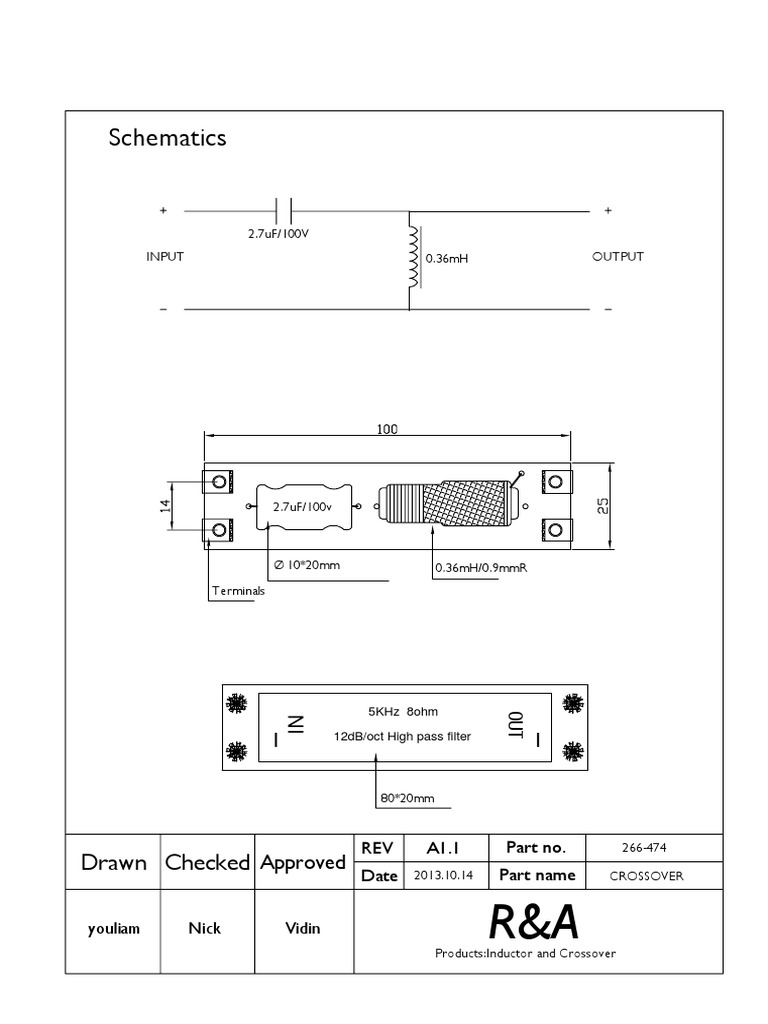 Crossover Circuit Schematic Overview | PDF