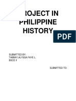 Project in Philippine History