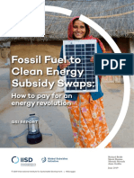 Fossil Fuel Clean Energy Subsidy Swap