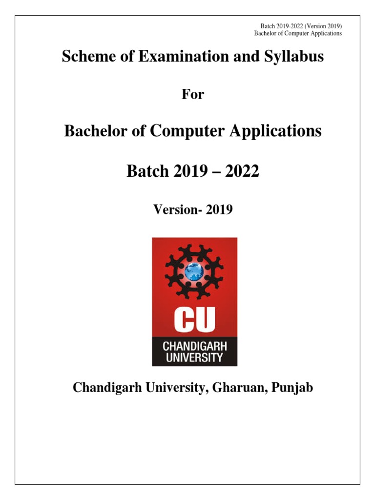 BCA Syllabus 2019-2022 Overview | PDF | Application Software | Computer ...