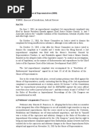 Francisco vs. House of Representatives (2003) GR NO.160621 TOPIC: Exercise of Jurisdiction Judicial Review Facts