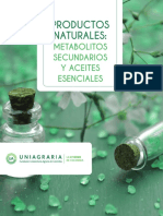 Productos Naturales. Metabolitos Secundarios y Aceites