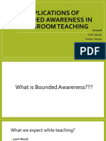 Implications of Bounded Awareness in Classroom Teaching: Group B