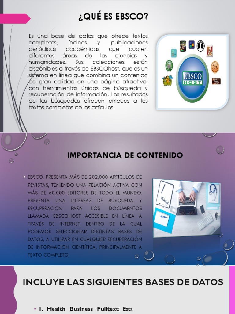Qué Es Ebsco Pdf Bases De Datos Internet