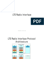 LTE Radio Interface Protocol Structure