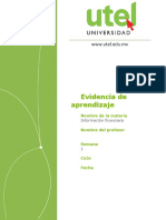 Información financiera aprendizaje evidencia semana 1