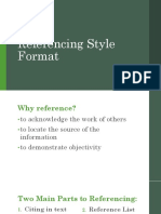 APA Referencing Style Format