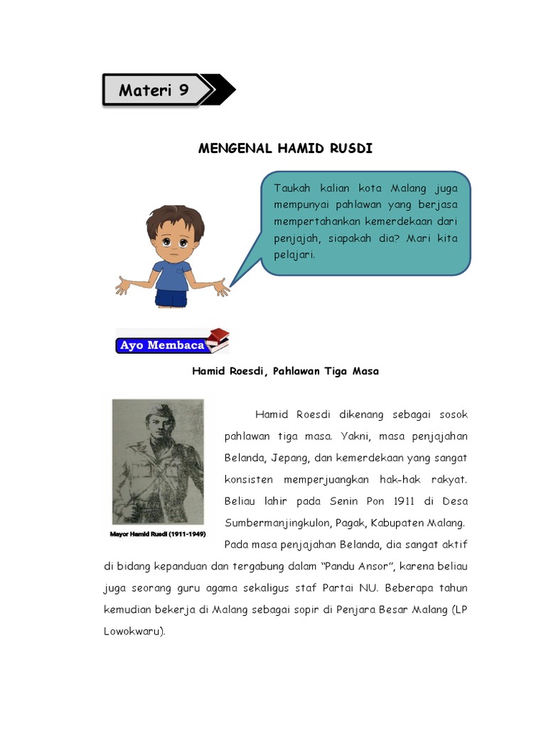 9.9 Mengenal Hamid Rusdi | PDF | Ilmu Sosial | Sejarah
