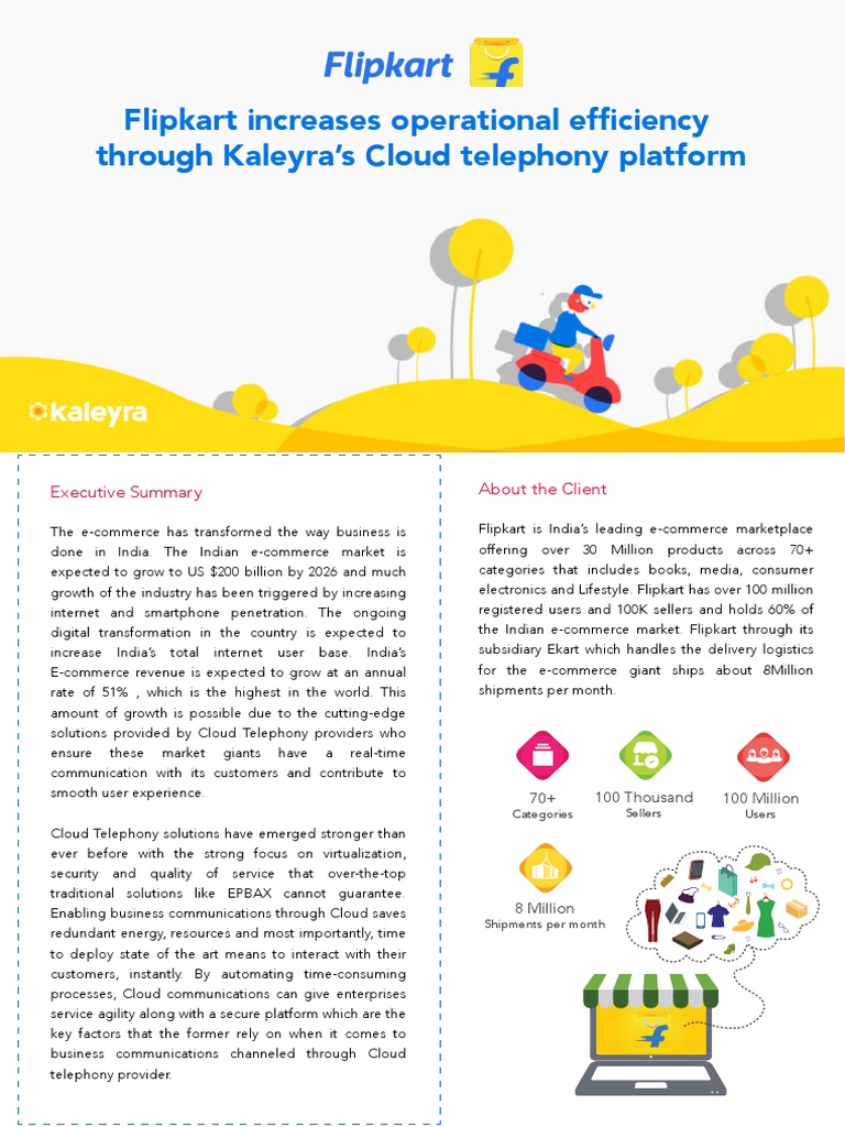 Flipkart Case Study Pdf E Commerce Interactive Voice Response